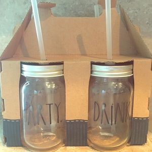Rae Dunn mason jar cups